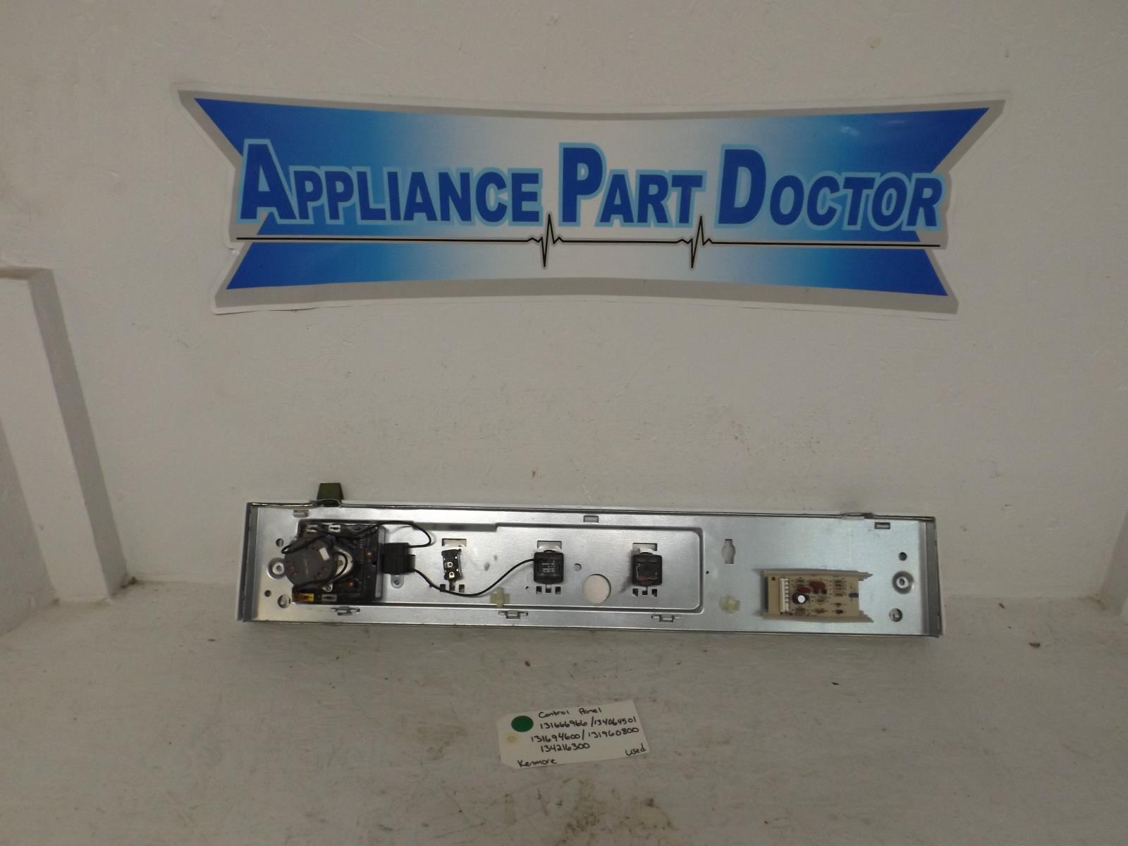 Kenmore Dryer 131666966 134064501 131694600 131960800 Control Panel Used Kenmore Dryer 131666966 134064501 131694600 131960800 Control Panel Used
